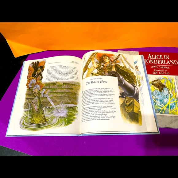 ALICE IN WONDERLAND & PETER PAN HARDCOVER CLASSIC BOOKS NWT BRIMAX 108p. - Picture 10 of 15